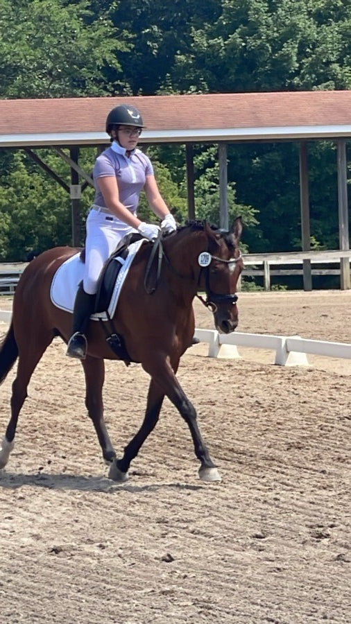 Purple Ariat show shirt
