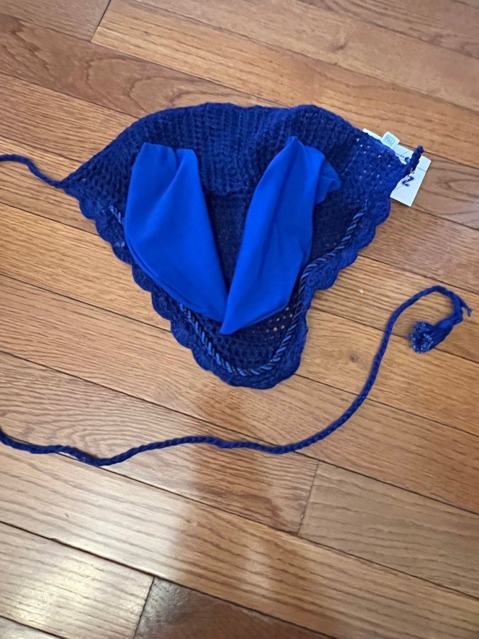 Brand new blue horse ear bonnet