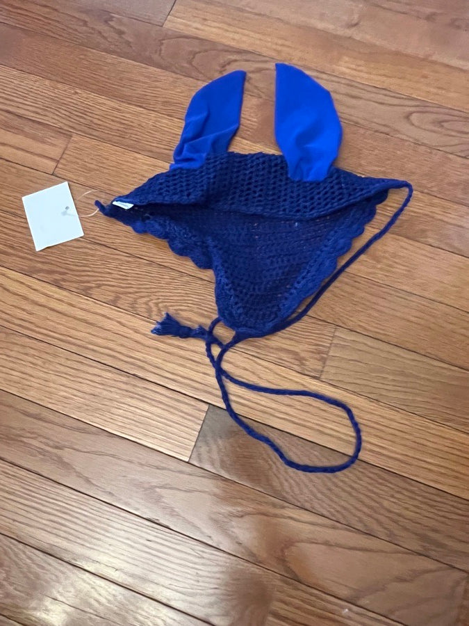 Brand new blue horse ear bonnet