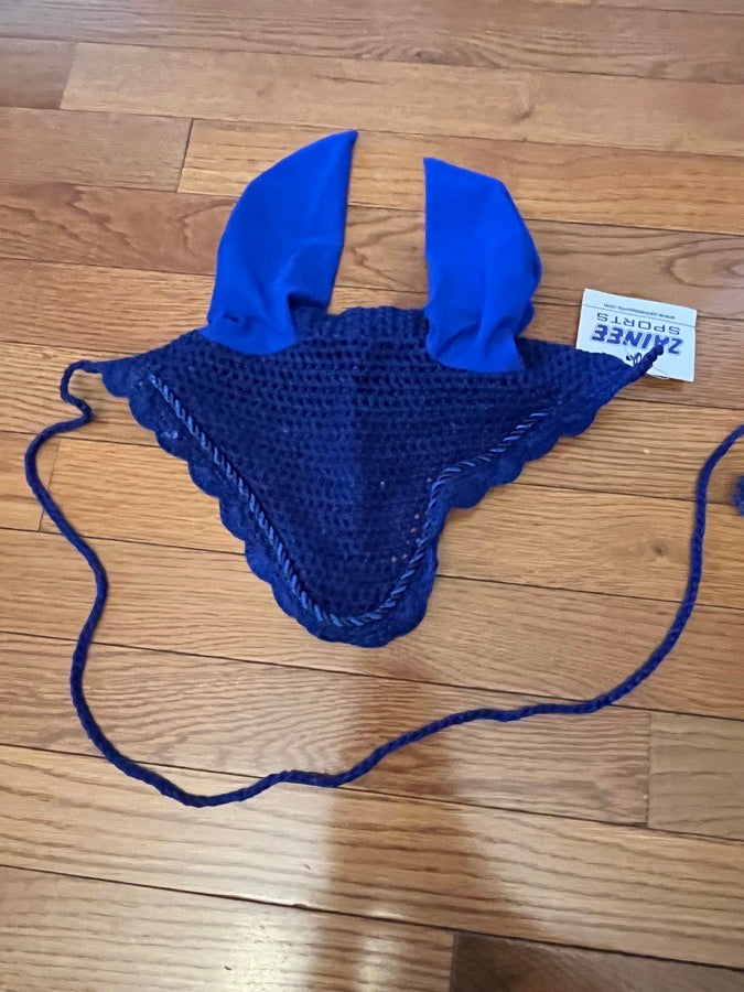 Brand new blue horse ear bonnet