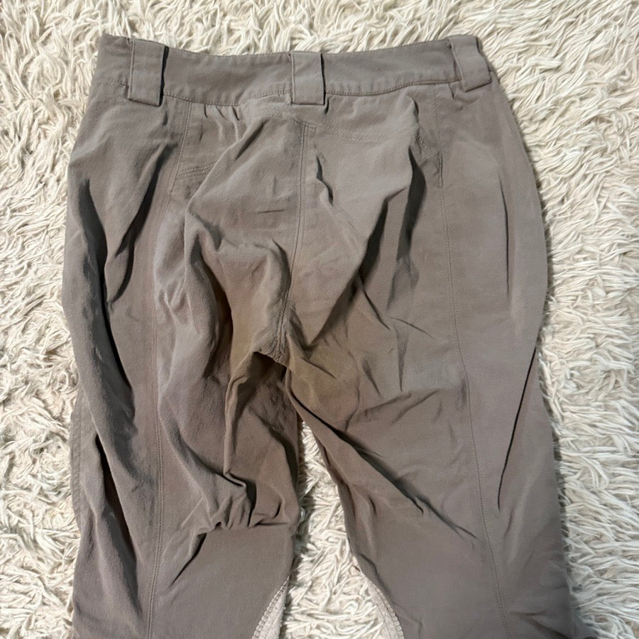 Women’s Medium Brown Fits Knee Patch Horseback Riding Breeches