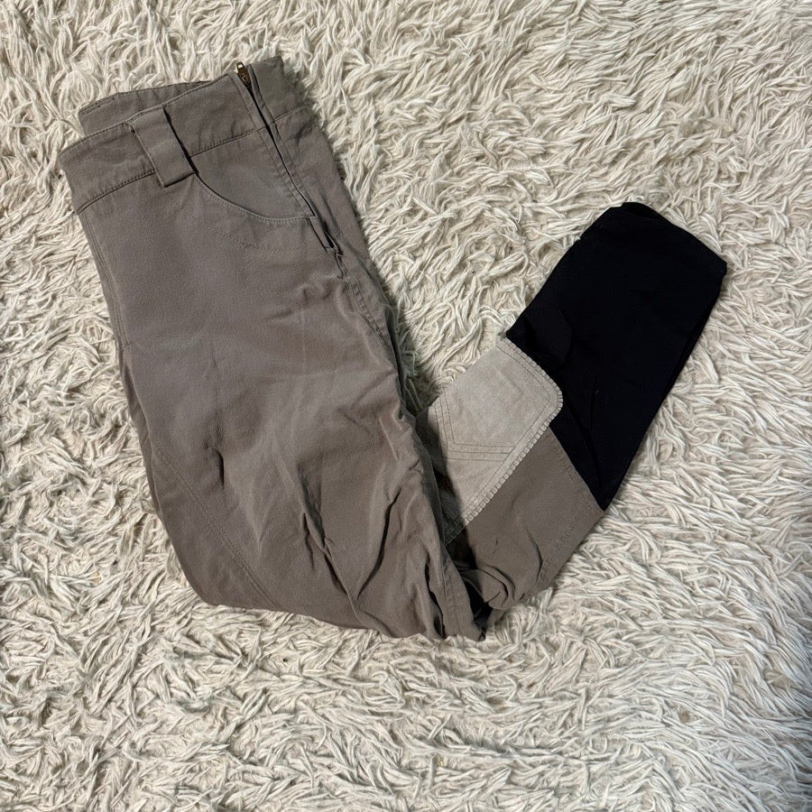 Women’s Medium Brown Fits Knee Patch Horseback Riding Breeches