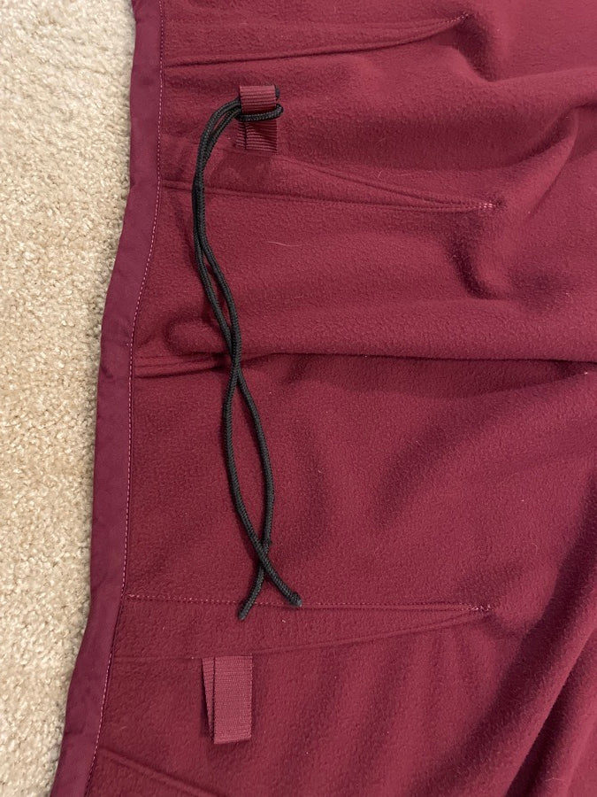 63” Burgundy Fleece Cooler