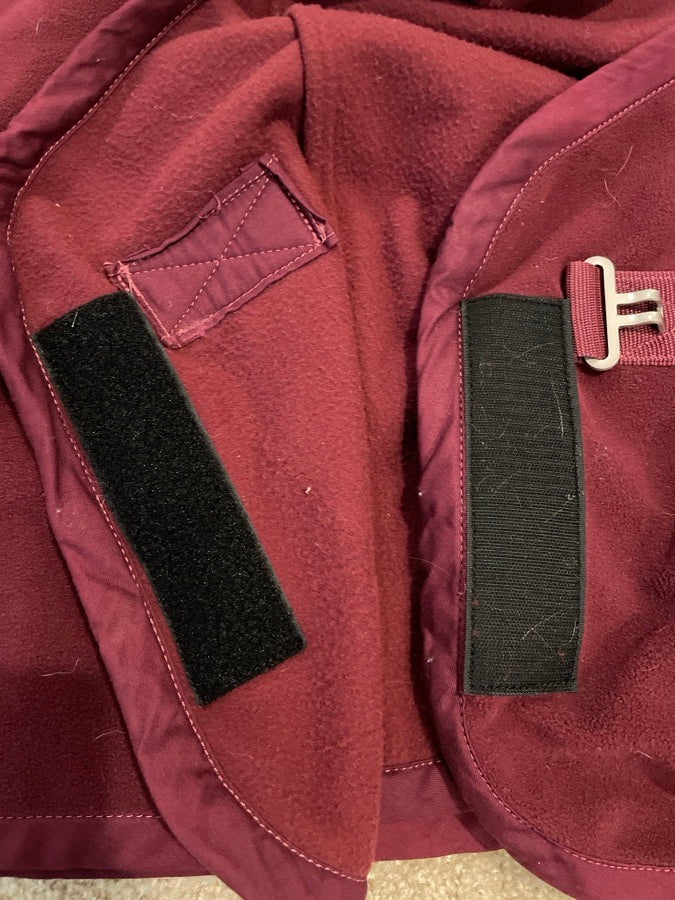 63” Burgundy Fleece Cooler