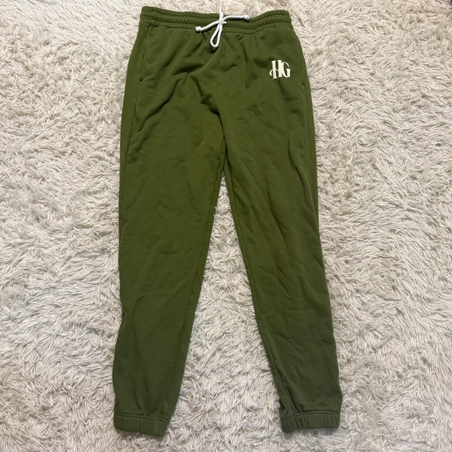 Women’s XL Green Calling All Horse Girls Equestrian Sweatpants. Good Condition.