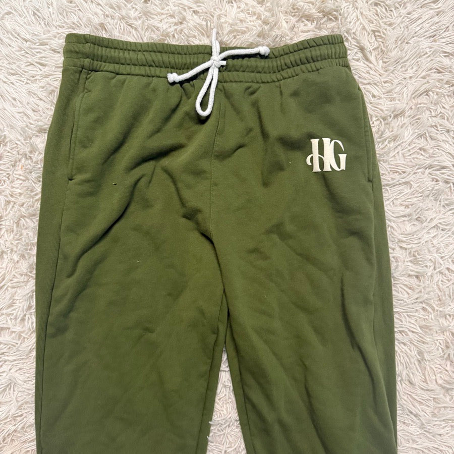 Women’s XL Green Calling All Horse Girls Equestrian Sweatpants. Good Condition.