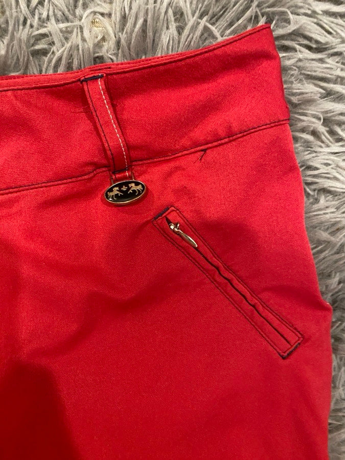 Equine couture red breeches