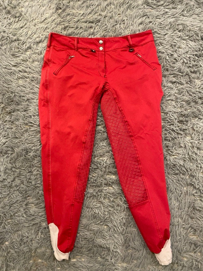 Equine couture red breeches