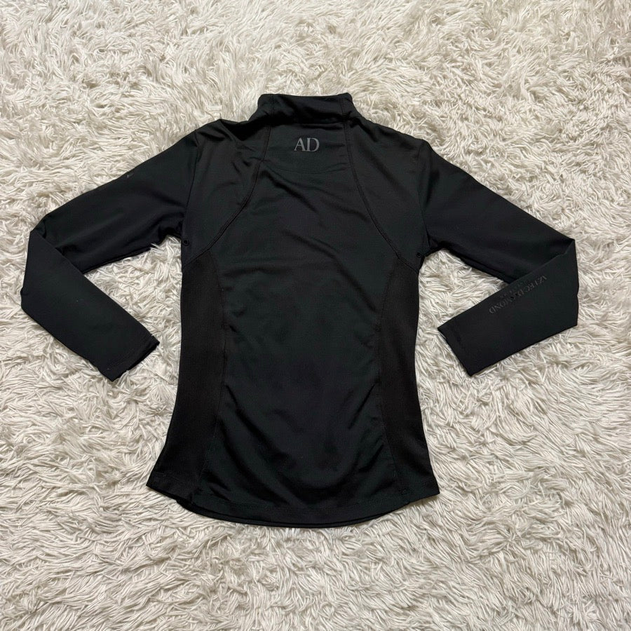 Women’s Medium Black Aztec Diamond Long Sleeve Horseback Riding Sunshirt