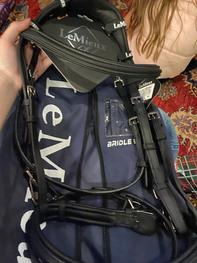 BNWOT Lemieux Work Bridle Black Cob