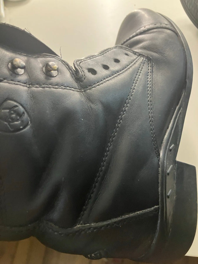 ARIAT Ariat kids black paddock boots size 1 laced (8)