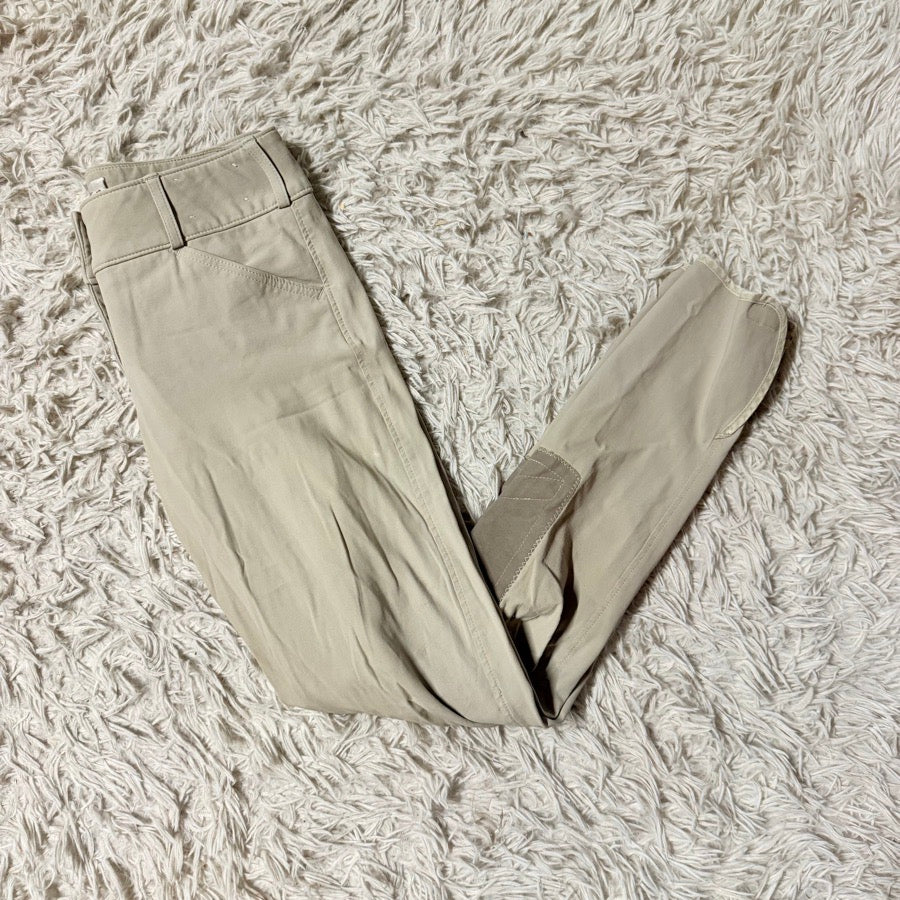 Women’s Size 26L Tan Tailored Sportsman Knee Patch Horseback Riding Breeches
