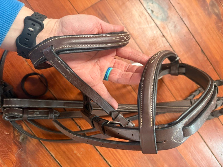 HORZE Horze Harrison fancy stitch hunter bridle (2)