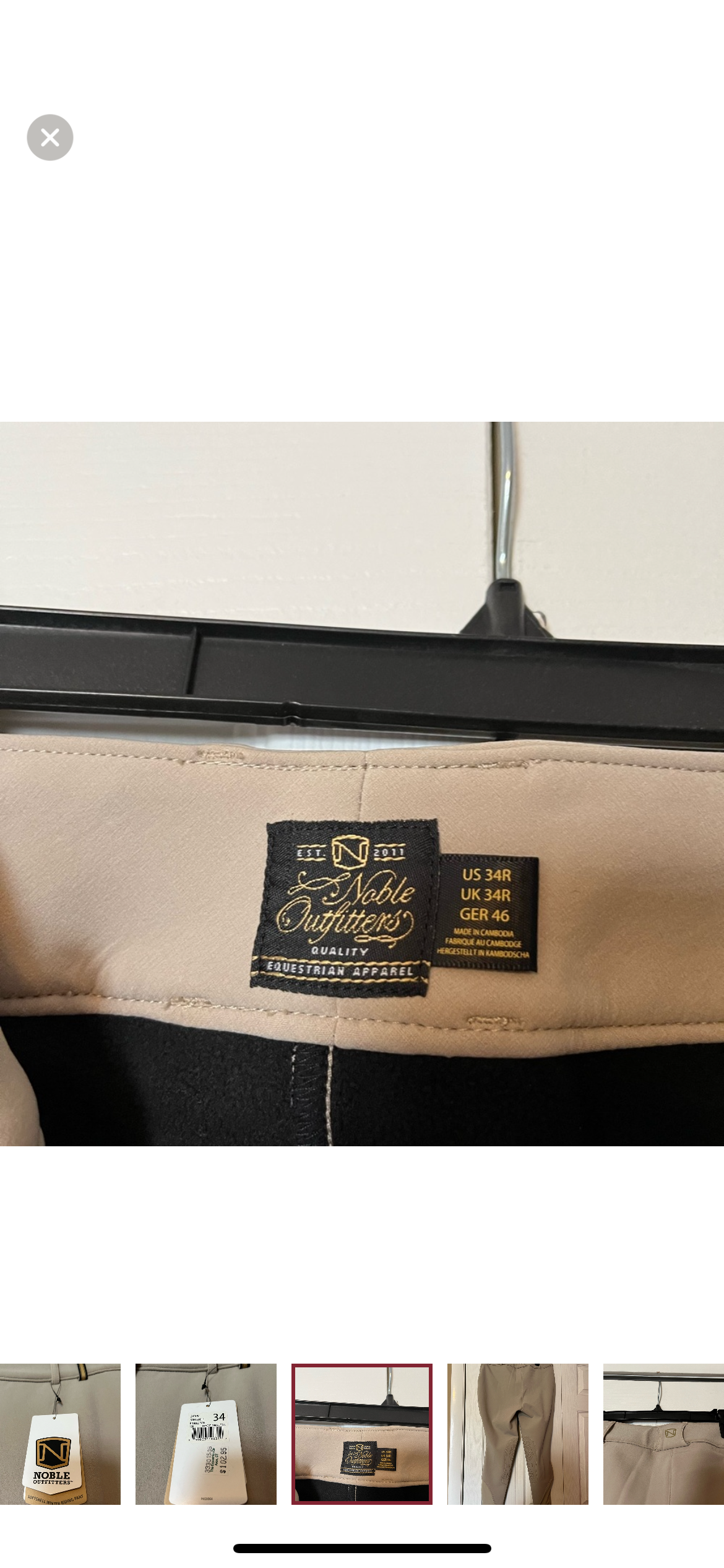 BRAND NEW Tan Noble Outfitters Riding Pants