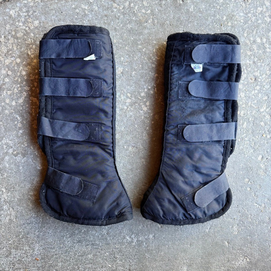 Black 14” Toklat Padded Set Of Horse Shipping Boots. Good Condition.