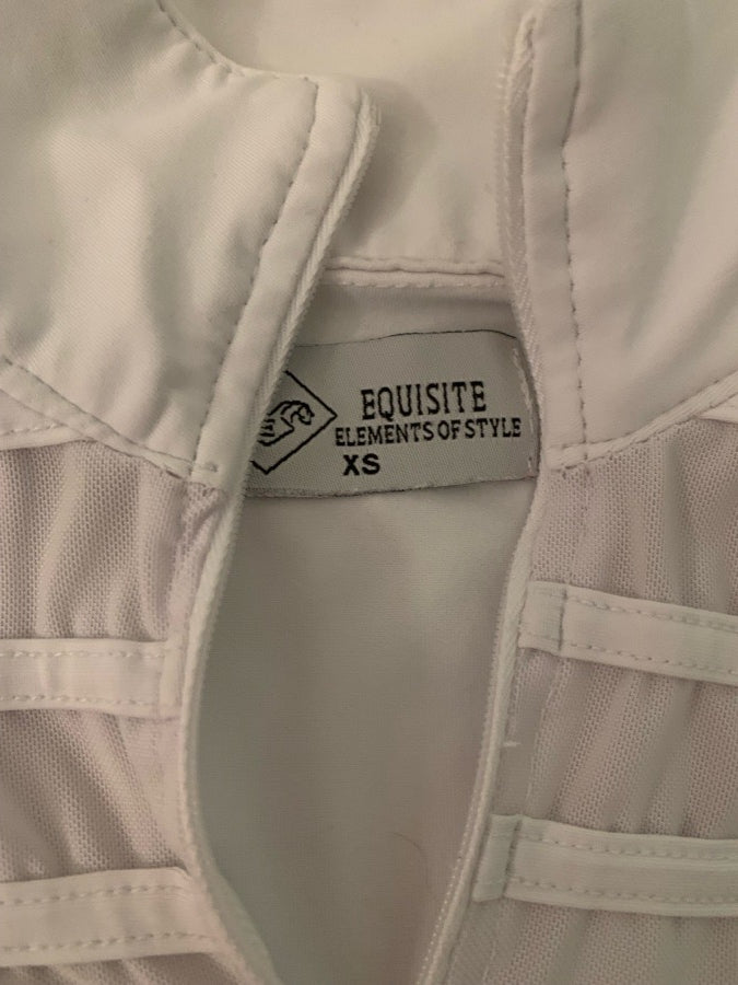 Equisite white riding shirt. Women’s XS