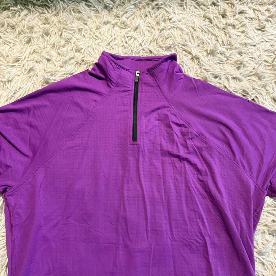 Other Women’s Large Purple Stride Short Sleeve Horseback Riding Sunshirt. Good Cond. (2)