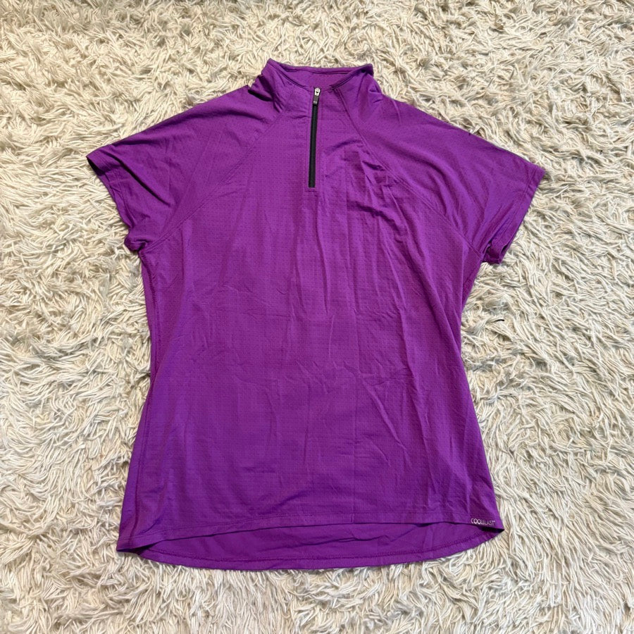 Other Women’s Large Purple Stride Short Sleeve Horseback Riding Sunshirt. Good Cond.