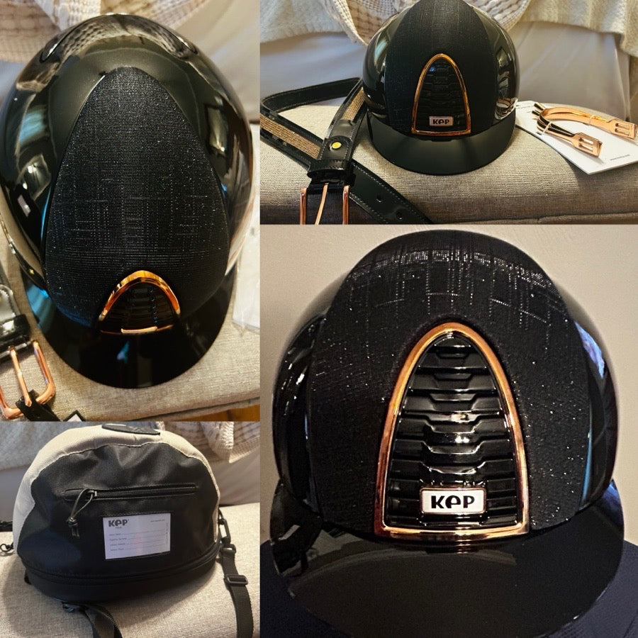 NEW KEP helmet large shell rose gold