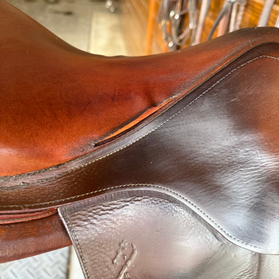 ANTARES 17.5” 3AB Flap Antares Comfort English Horseback Riding Saddle (6)