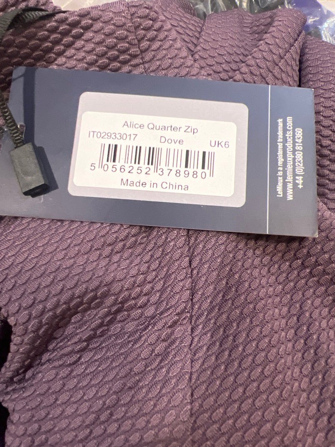 Lemieux Alice Quarter Zip Dove US size 2 / UK size 6