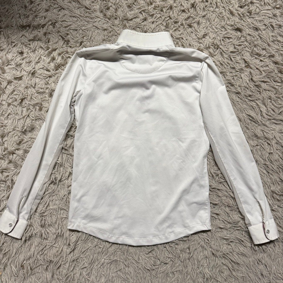ESSEX CLASSICS Girl’s Large White Essex Classics Long Sleeve Horseback Riding Show Shirt (3)