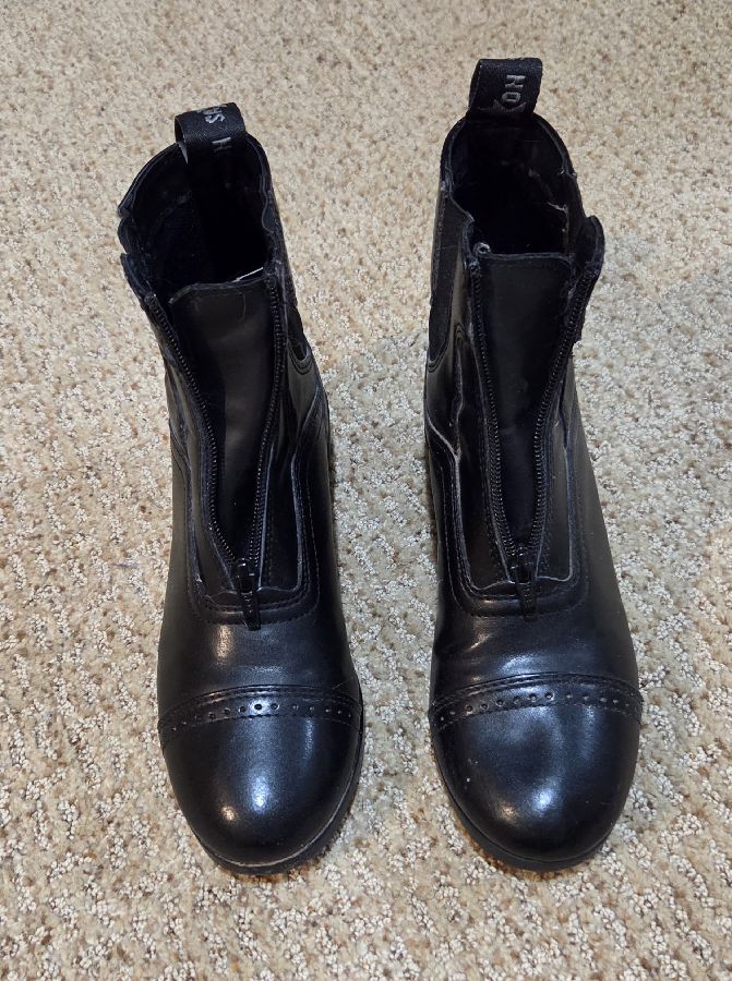 SAXON Saxon Size 6.5 Girl's Black Riding Boots