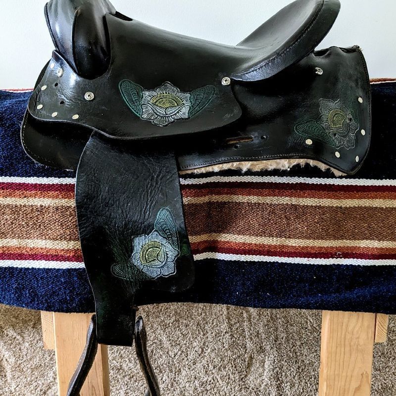 Western Saddle for an Outdoor Swing, House Decor, or Horse Crafts