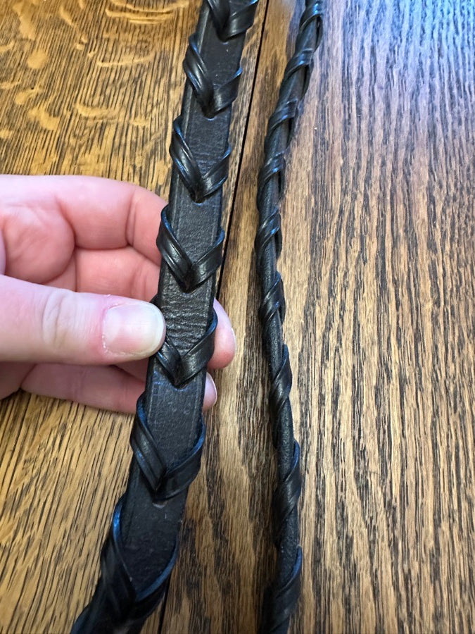 Laced reins