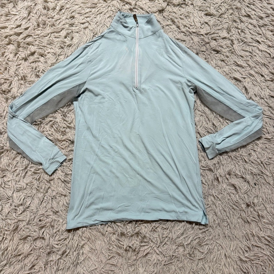 THE TAILORED SPORTSMAN Women’s XS Blue Tailored Sportsman Long Sleeve Horseback Riding Sunshirt