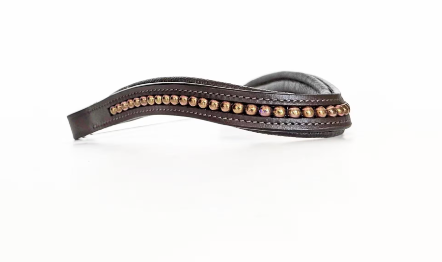 Other Iridescent Rose Beaded Browband