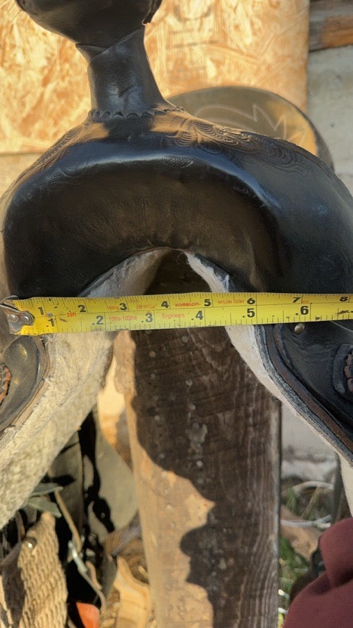 Western handmade saddle