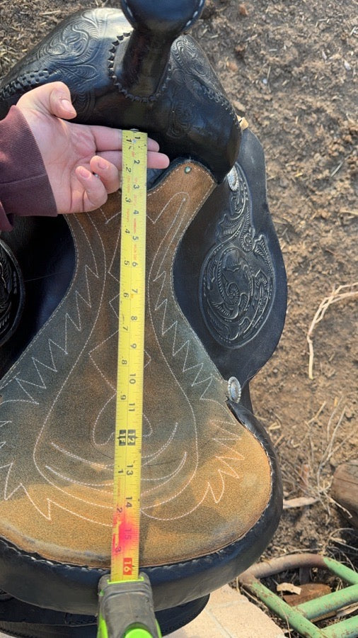 Western handmade saddle