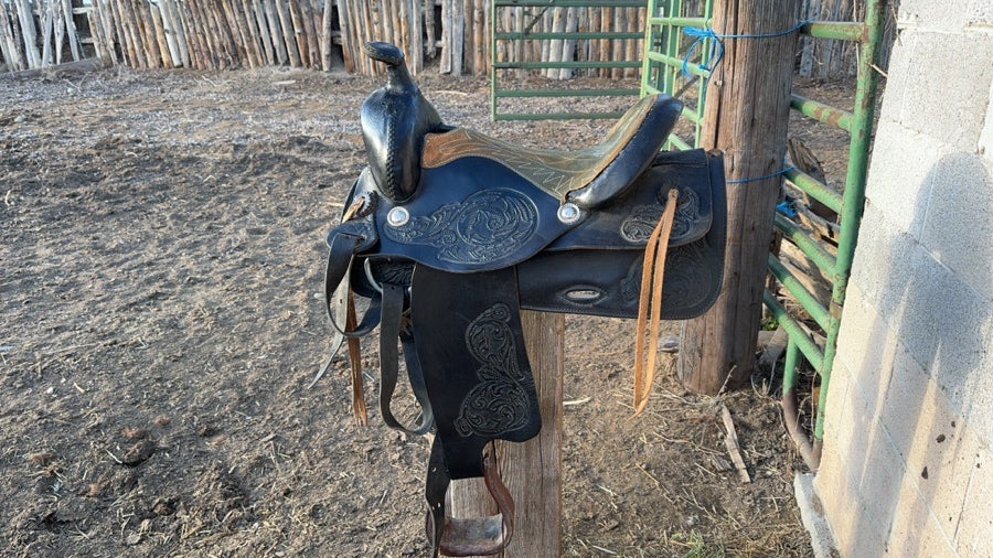 Western handmade saddle