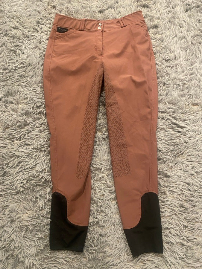 toasted mauve Dover saddlery full seat breeches