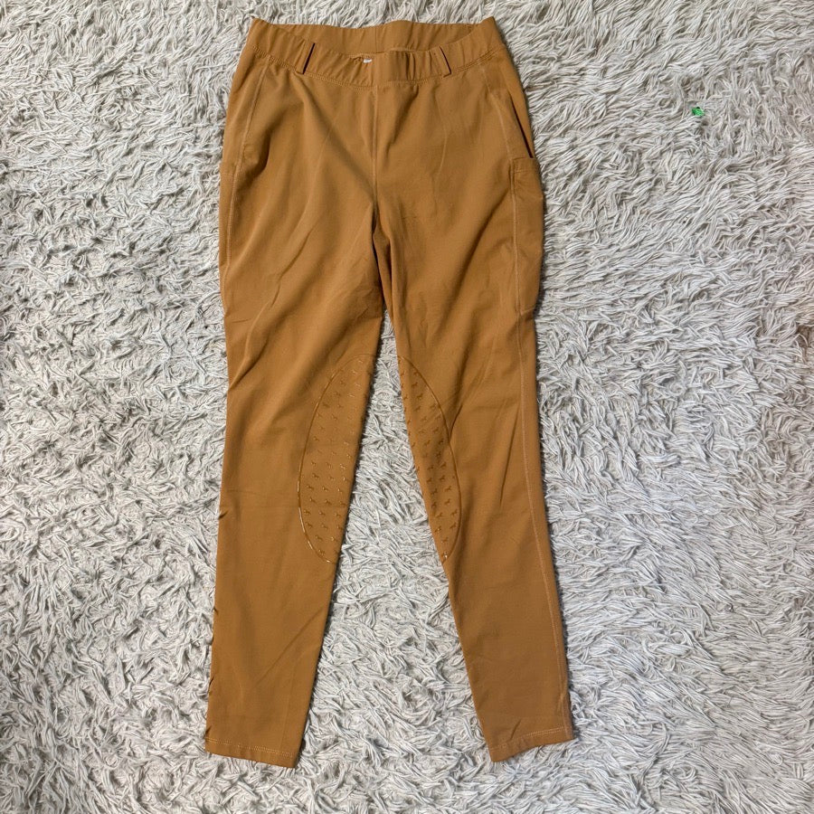 Women’s Large Orange BaLeaf Knee Patch Horseback Riding Tights Breeches