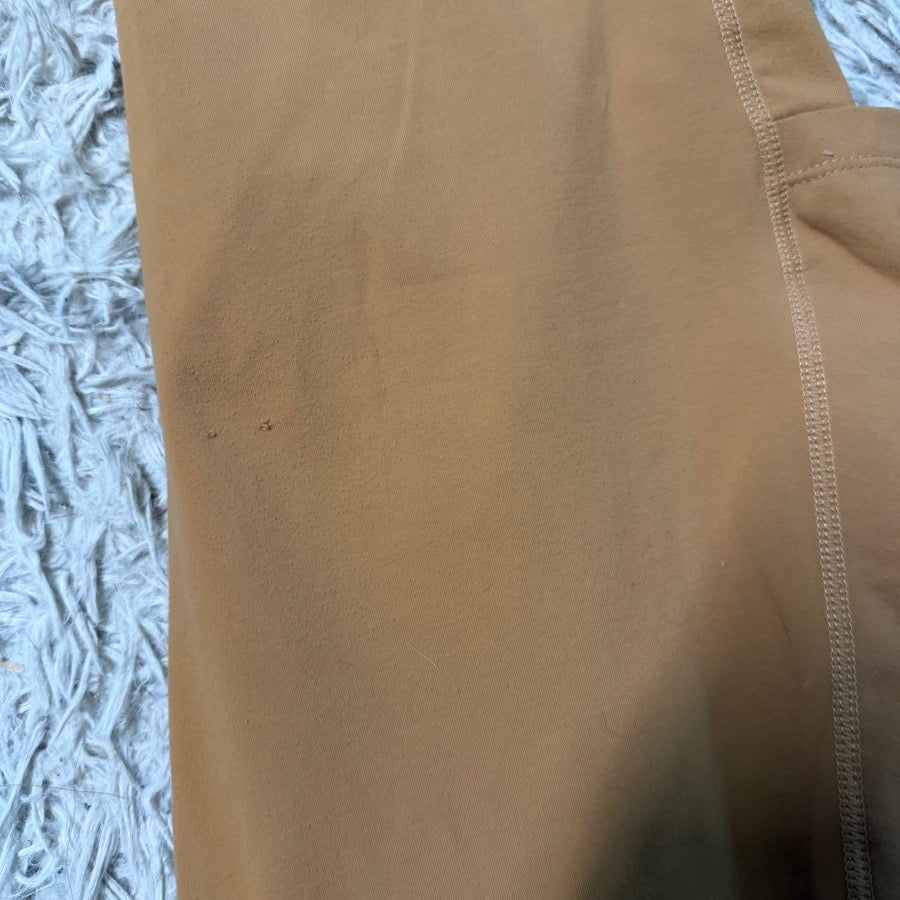 Women’s Large Orange BaLeaf Knee Patch Horseback Riding Tights Breeches