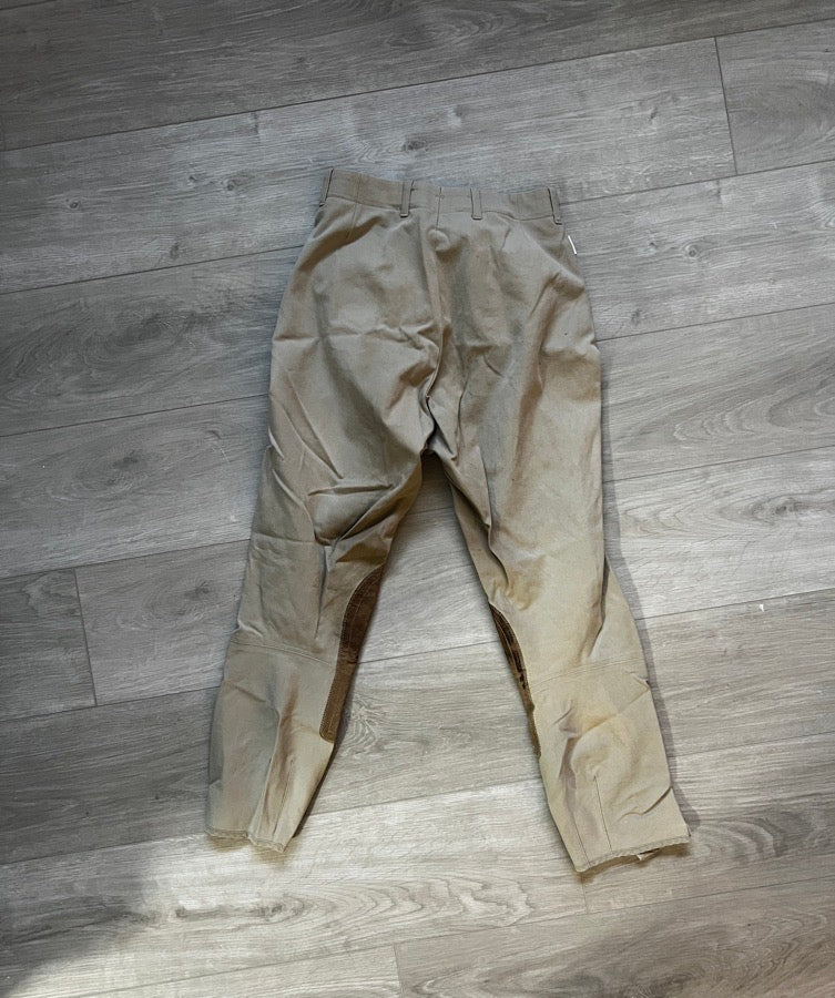 Tan Tailored Sportsman Breeches Size 26