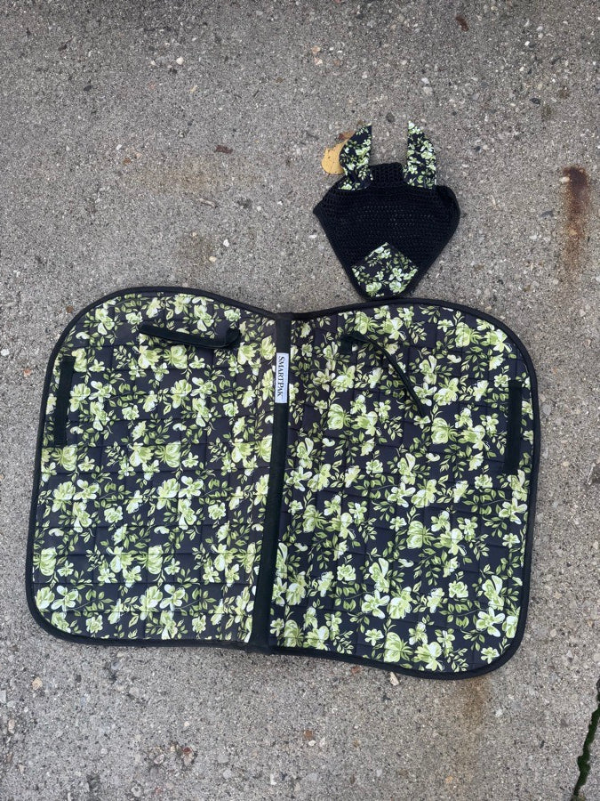 SMARTPAK Smartpak Floral Jump Saddle Pad and Bonnet