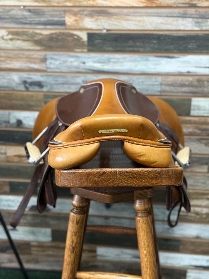 M.TOULOUSE Two-Toned M. Toulouse Jump Saddle 17” (4)