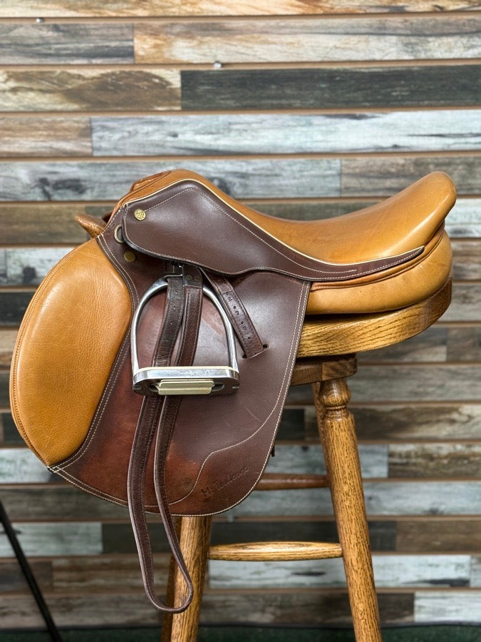 M.TOULOUSE Two-Toned M. Toulouse Jump Saddle 17”