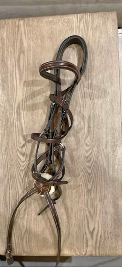 SALE!! KL Select Black Oak Cedar Figure 8 Bridle - Cob