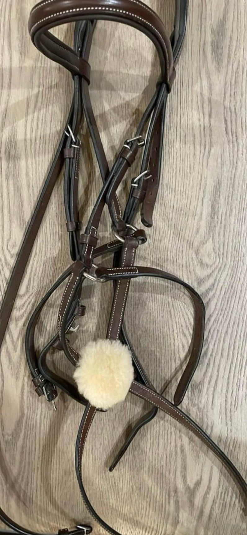 SALE!! KL Select Black Oak Cedar Figure 8 Bridle - Cob