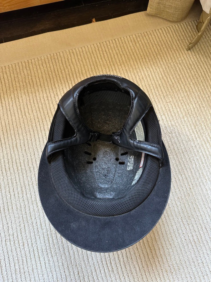 Samshield Miss Shield Black Shadowmatt 5 Swarovski Crystal Helmet - Size Medium