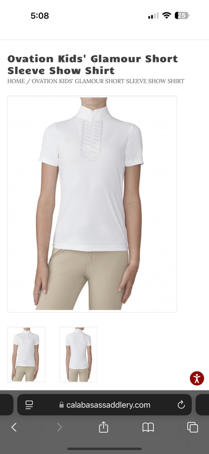 OVATION Ovation glamour kids xl show shirt (3)