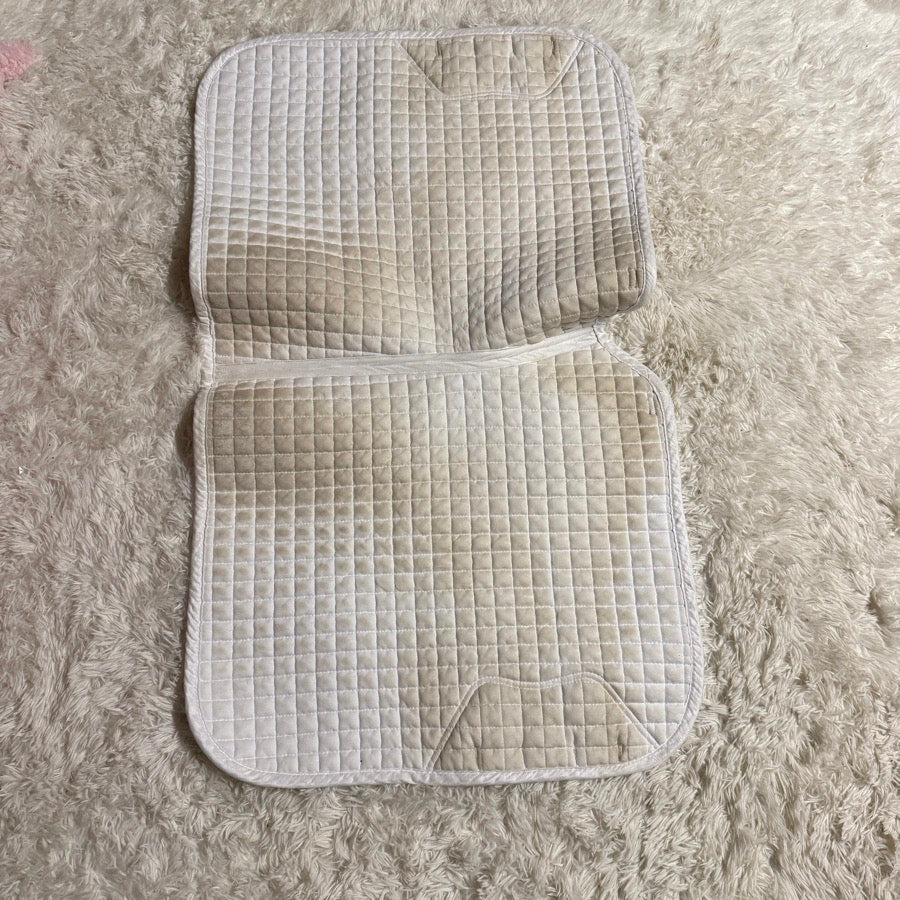 LEMIEUX White LeMieux Dressage Horseback Riding Saddle Pad (3)
