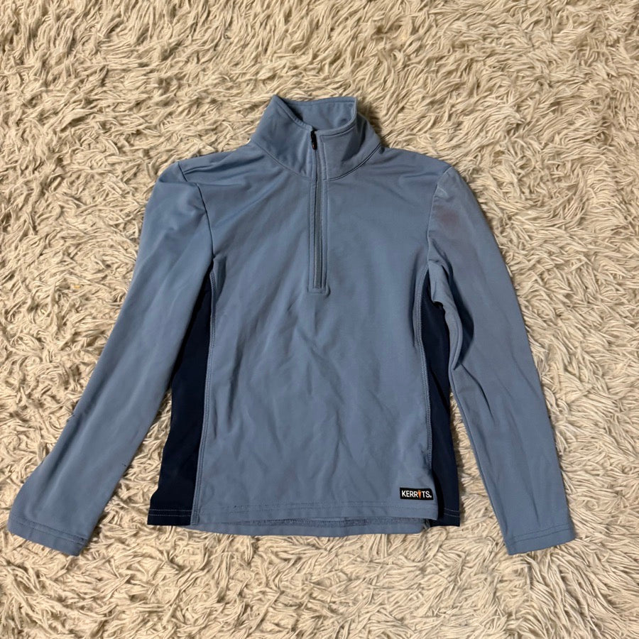 KERRITS Girl’s Small Blue Kerrits Long Sleeve Horseback Riding Winter Sunshirt