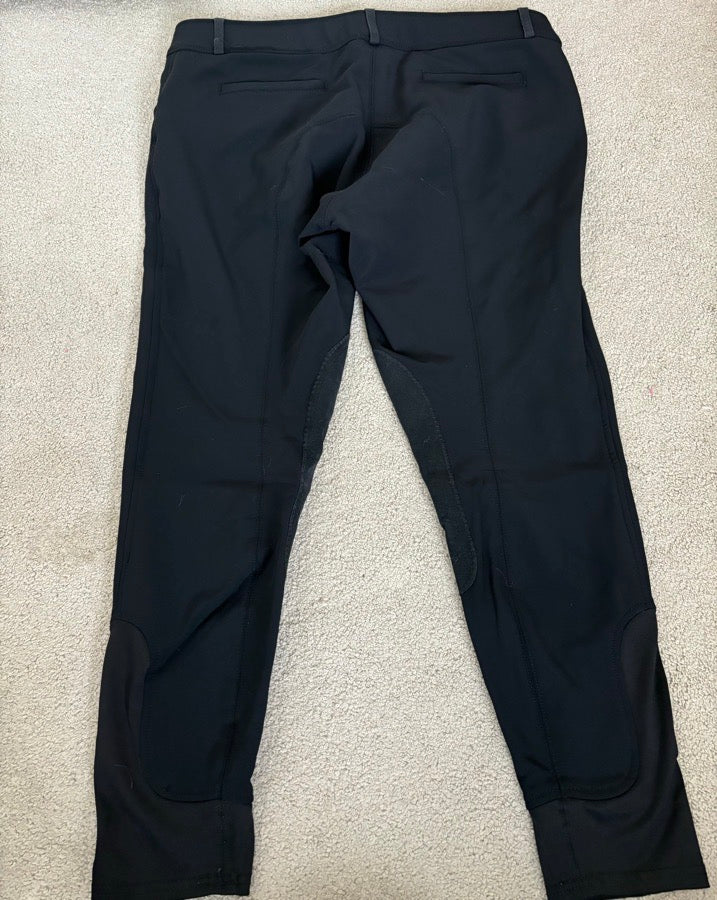 32R Smartpak Piper winter softshell, black, knee patch breeches. Great Condition