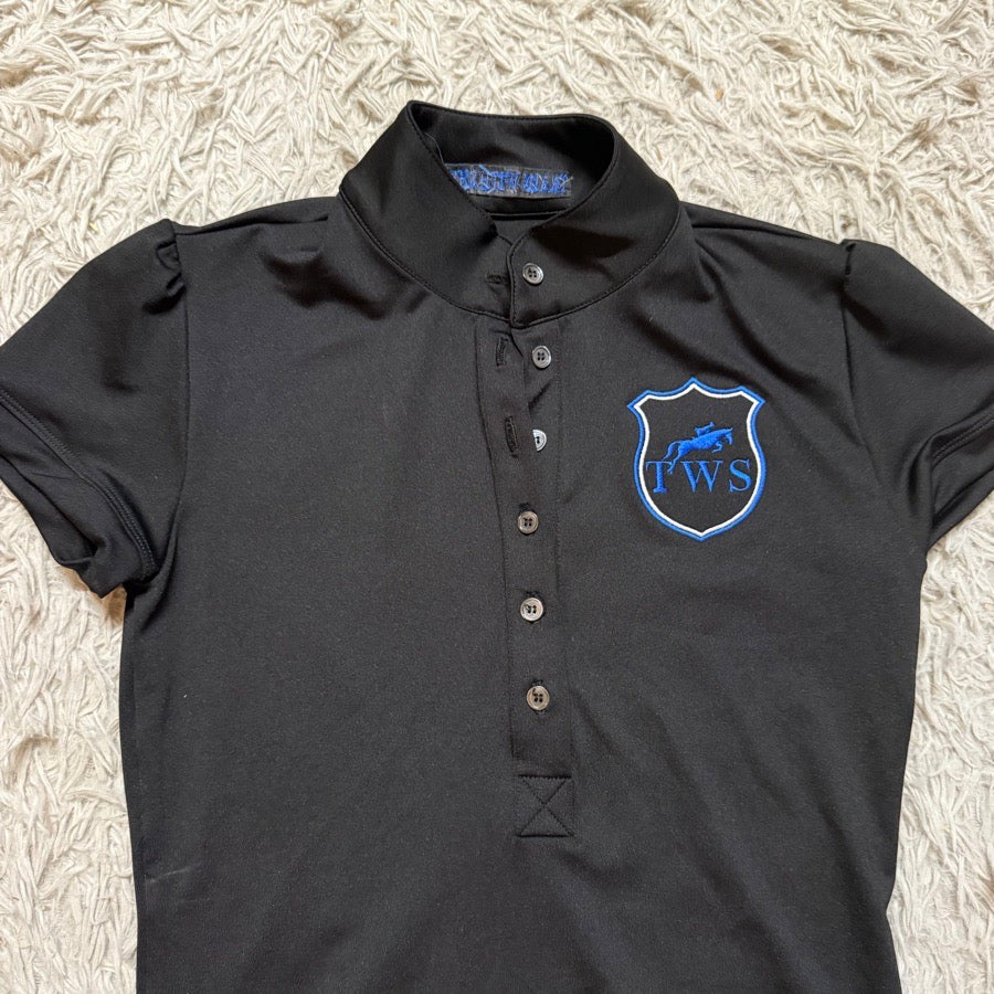 OTHER Women’s XS Black An Capall Short Sleeve Horseback Riding Polo Shirt. Good Cond (2)