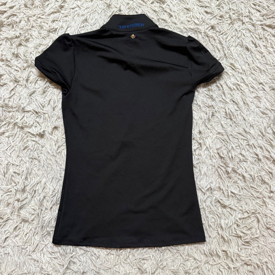 OTHER Women’s XS Black An Capall Short Sleeve Horseback Riding Polo Shirt. Good Cond (3)
